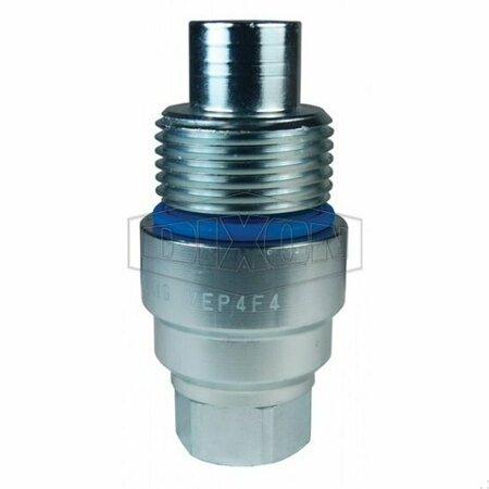 DIXON DQC VEP Female Plug, 1/2-14 Nominal, Female BSPP, Steel, Domestic VEP4BF4